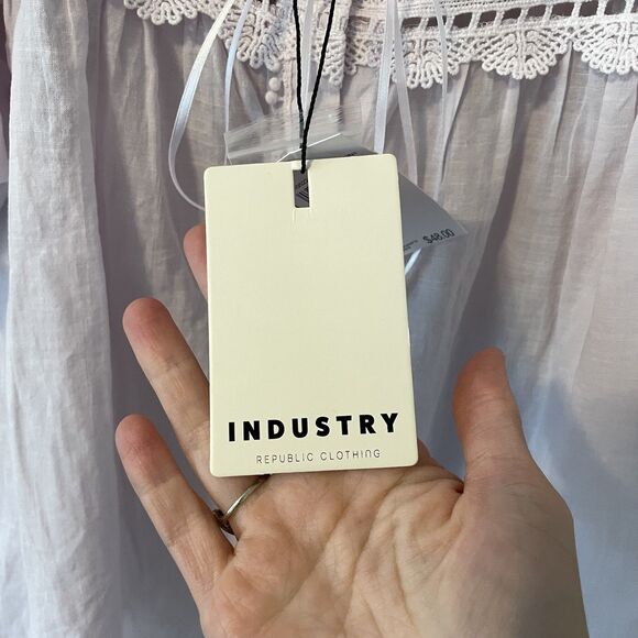 NWT Industry Republic Cotton Fairy Cottagecore Lavender Top Sz XS - Picture 5 of 7